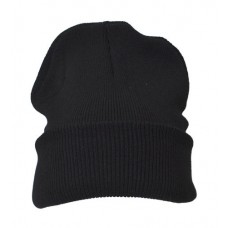 Plain Beanie Hat Black