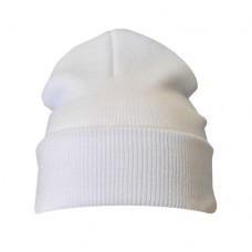 Plain Beanie Hat White